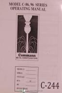 Cammann-Cammann Operators Instruction Parts C-86 96 Series Metal Disintegrator Manual-96 Series-C-86-01